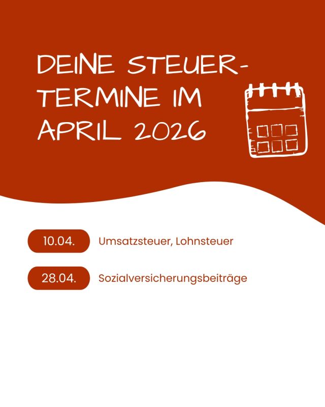 Steuertermine April 2026