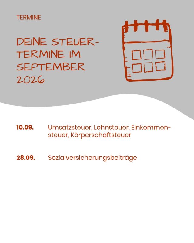 Steuertermine 2026